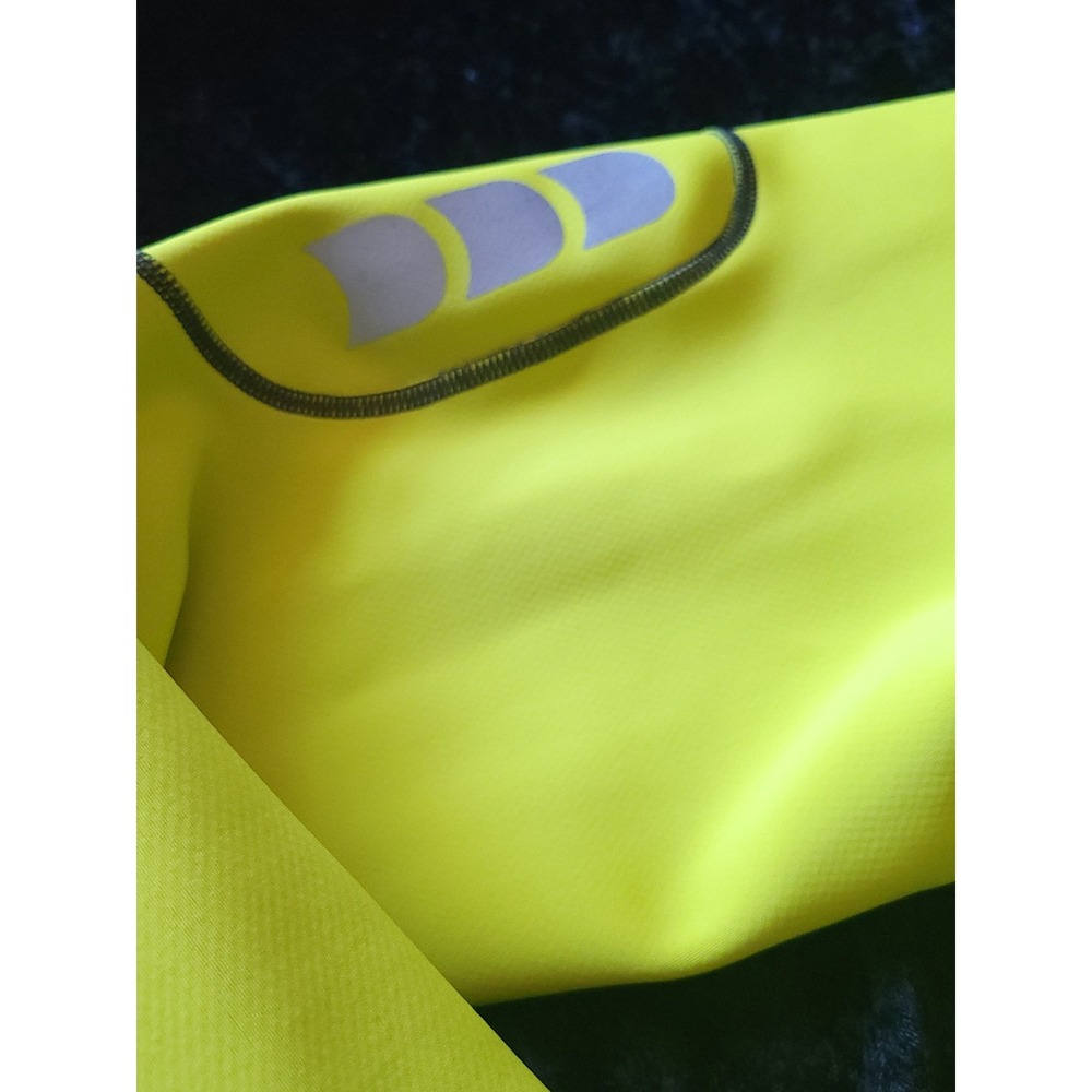 Sugoi Mens Cycling Jacket Neon Yellow Black Reflective Full Zip Bike Coat Medium - Picture 4 of 14
